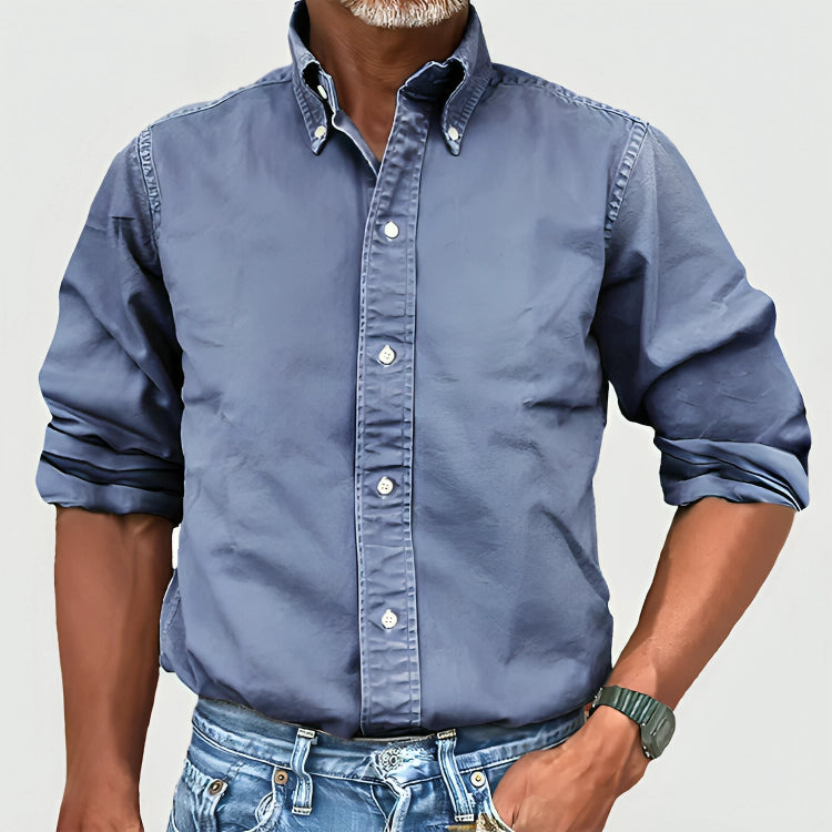 Rick - Premium washed long sleeve shirt