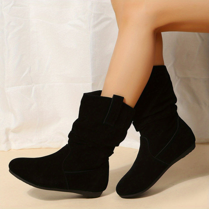 Women’s Stylish Flat Ankle Boots | Easy Slip-On