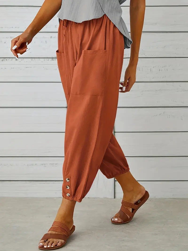 Shorts décontractés à cordon de serrage pour femmes | Été