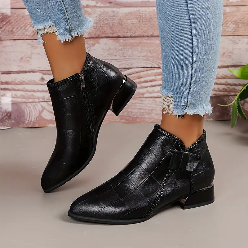 Women’s Stylish Ankle Shoes | Low Heel
