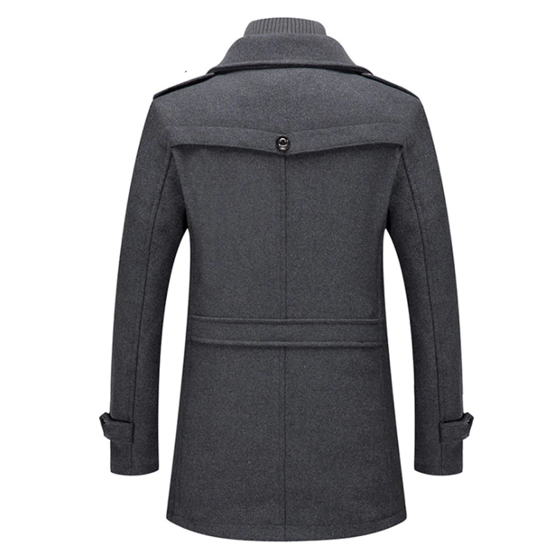 Duke | Double Collar Wool Long Coat Cairns Closet