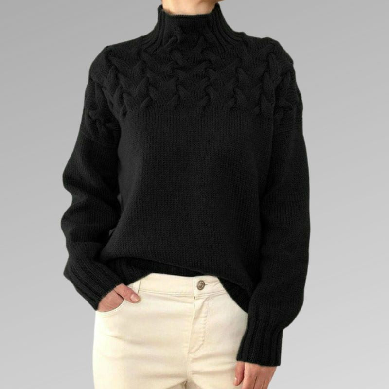 Alice | Ribbed Turtleneck Sweater Cairns Closet