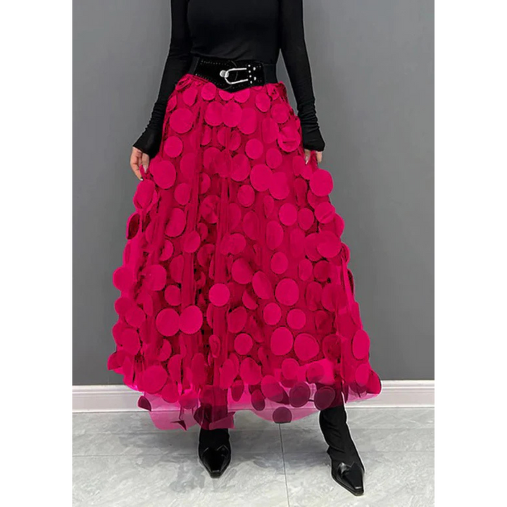 Ladies Vintage Polka Dot Maxi Skirt | High-Waisted

Rewritten Title:  
Women’s Retro Polka Dot Skirt | High-Waisted