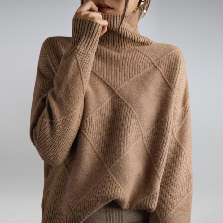 Adelle™ Cashmere Turtleneck Sweater Cairns Closet