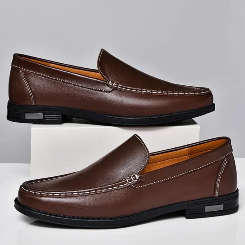 Pelle Italiana Genuine Leather Loafers Cairns Closet