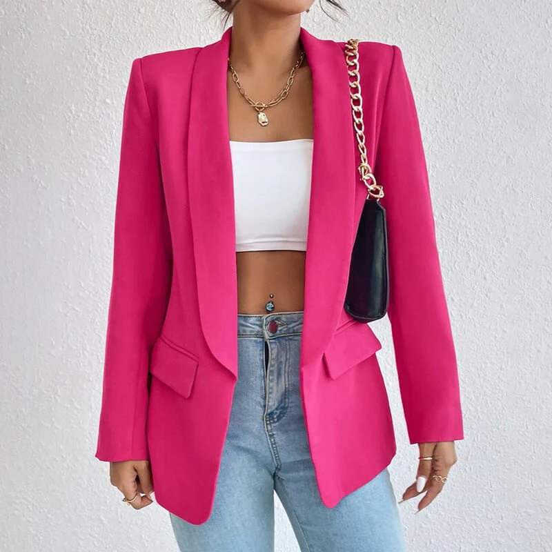 Blazer à manches longues et coupe ajustée pour femme | Professionnel