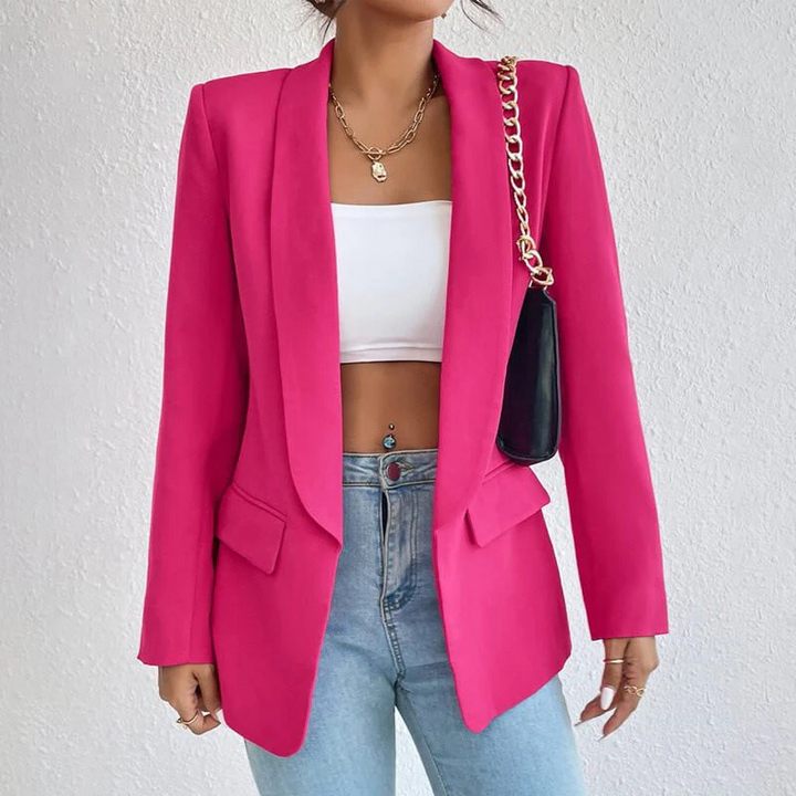Blazer à manches longues et coupe ajustée pour femme | Professionnel