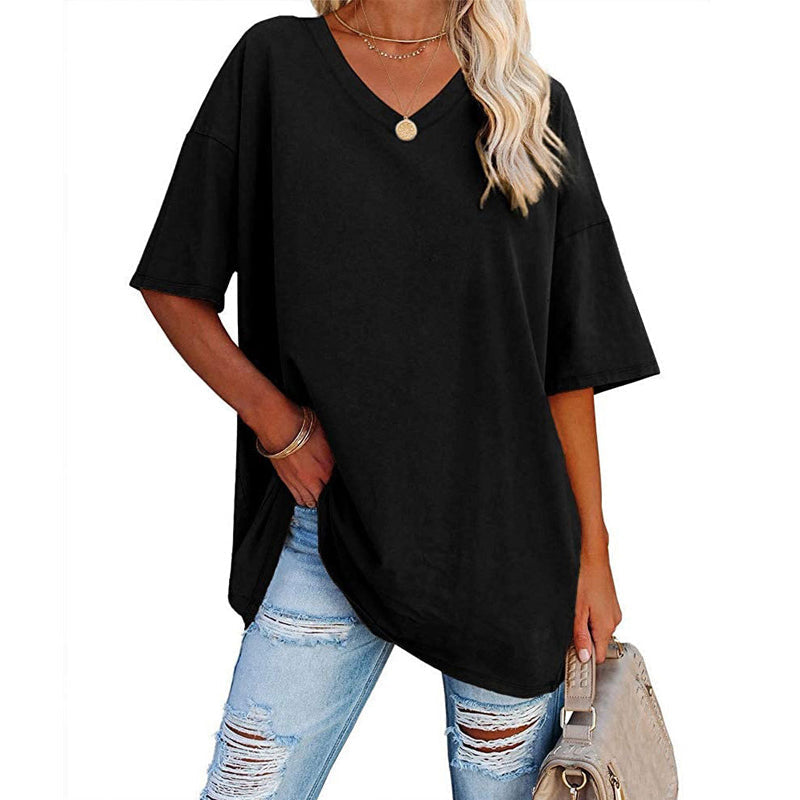 Ladies V-Neck T-Shirt Cairns Closet