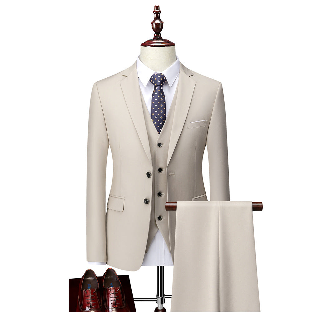 Men’s Formal Vest Blazer Set | Tailored Three-Piece