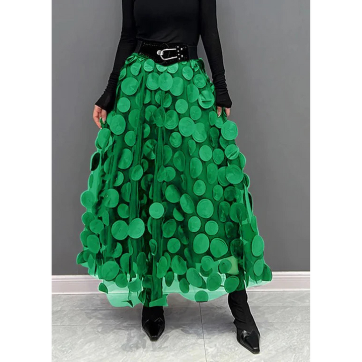 Ladies Vintage Polka Dot Maxi Skirt | High-Waisted

Rewritten Title:  
Women’s Retro Polka Dot Skirt | High-Waisted