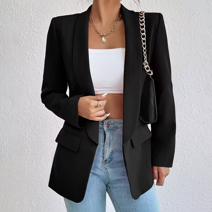 Blazer à manches longues et coupe ajustée pour femme | Professionnel