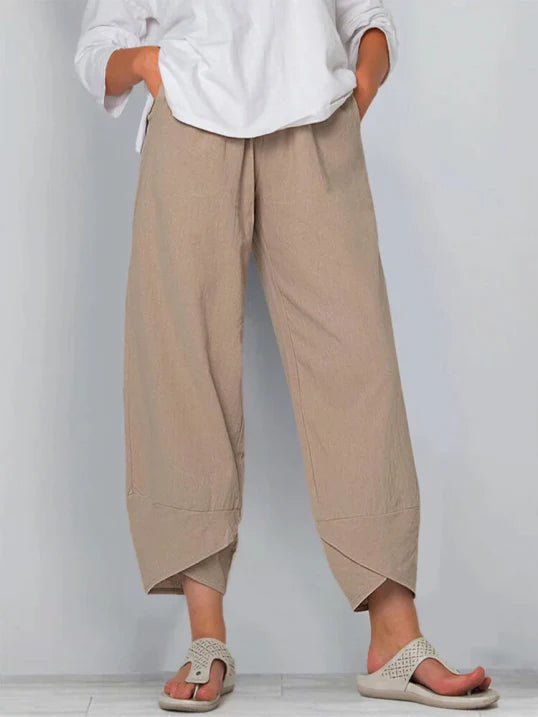 Pantalons Cropped Légers, Tenue Estivale Élégante