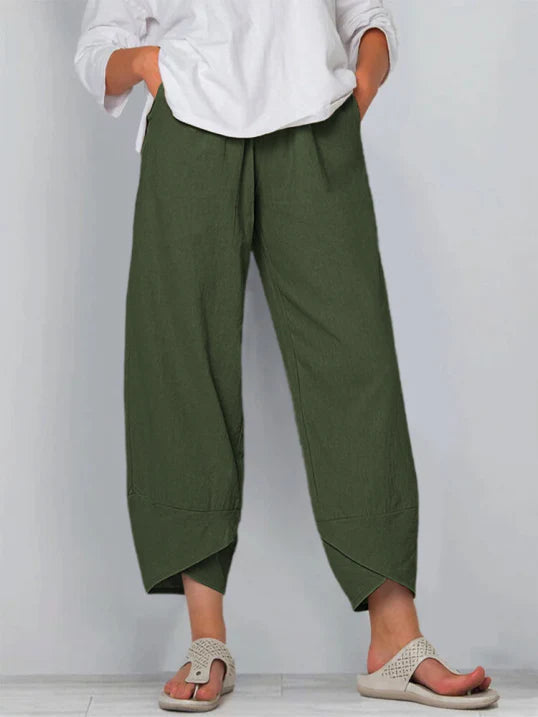Pantalons Cropped Légers, Tenue Estivale Élégante