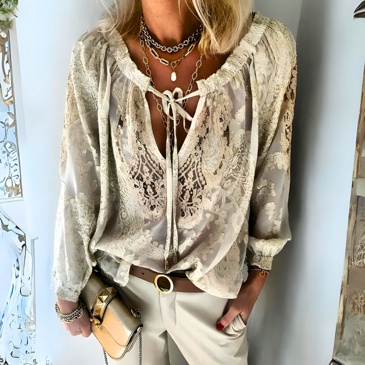 Leizel™ - Boho Lace Blouse