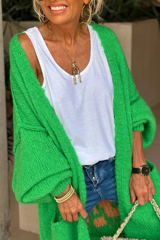 Lovely™ -  Long Knitted Cardigan