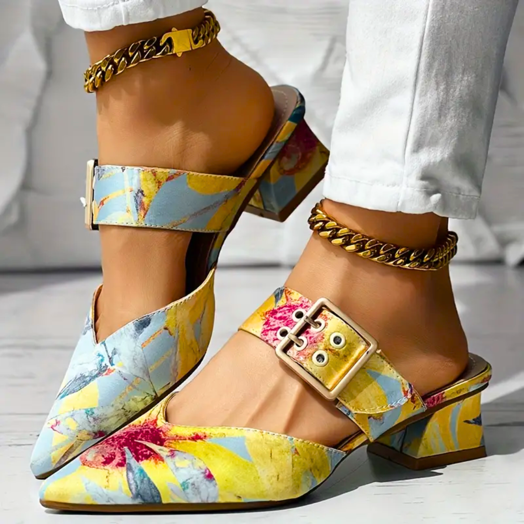 Connie™ - Floral Print Sandals