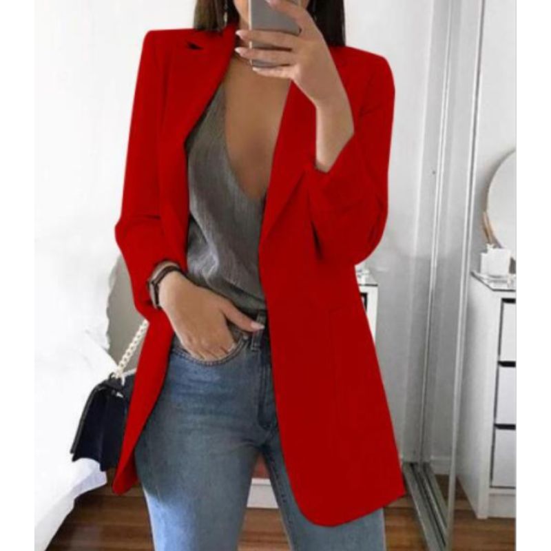 Blazer à manches longues et coupe ajustée pour femme | Professionnel