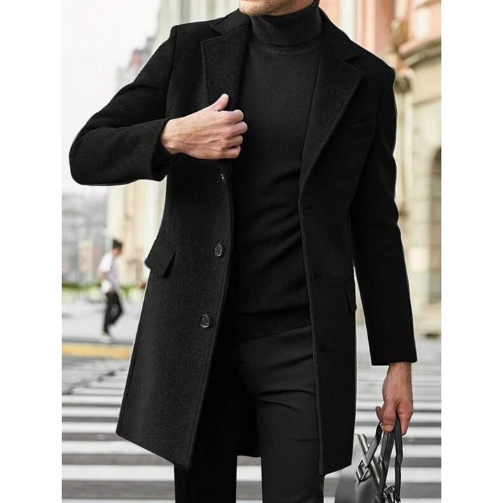 Manteau de Trench Classique pour Homme, Longueur Maxi, pour l'Hiver
