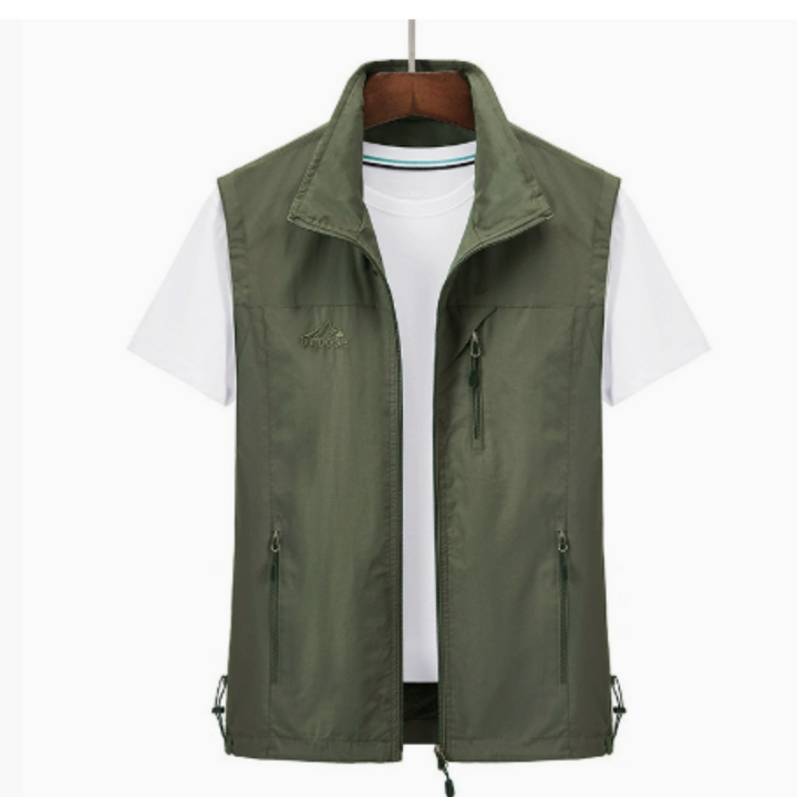 Men's Lightweight Outdoor Vest, Zippered