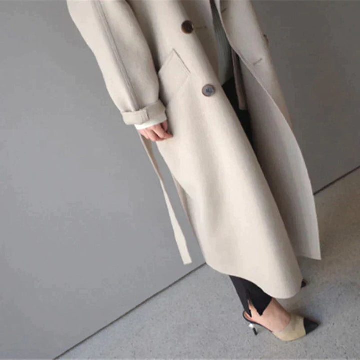 Arcelia™ - Long Wool Trenchcoat