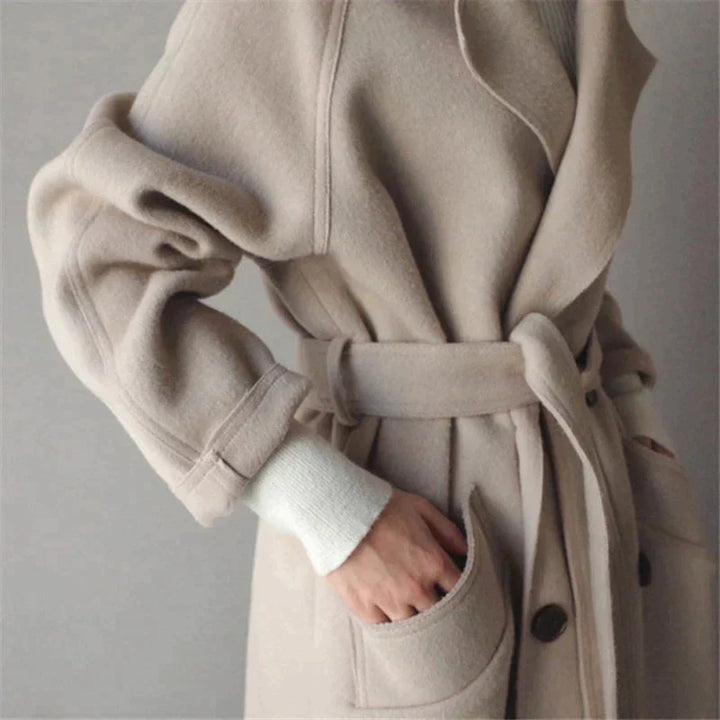 ACELYA - Long Wool Coat Cairns Closet