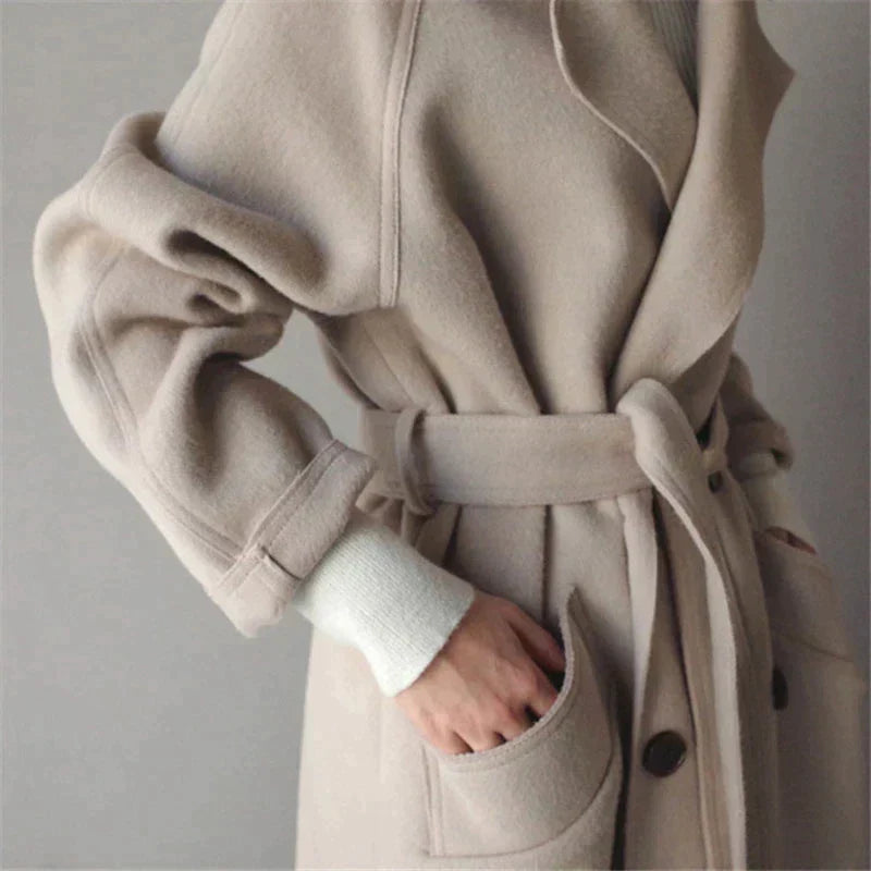 Arcelia™ - Long Wool Trenchcoat