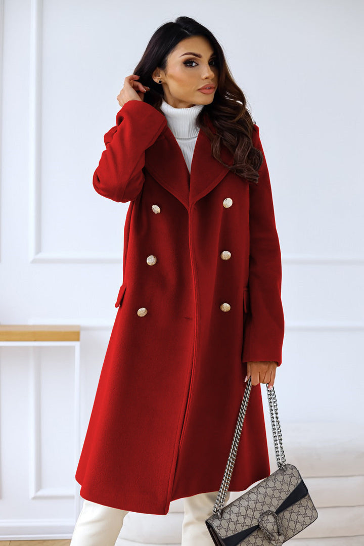 Chic Women's Long Loose Coat, Stylish