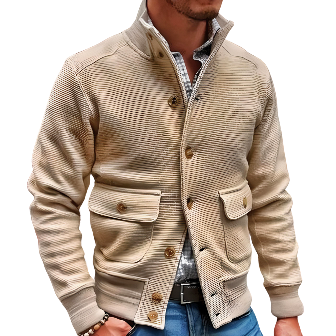 Premium men's knitted cardigan Cairns Closet