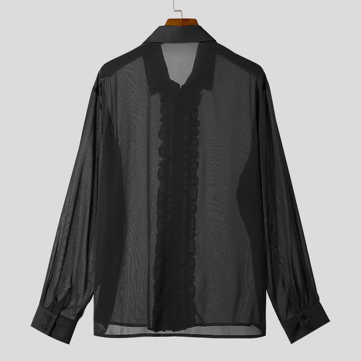 Frill Detail Long Sleeve Shirt Cairns Closet