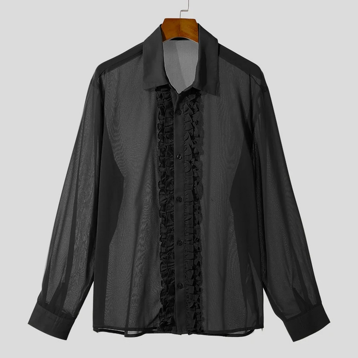 Frill Detail Long Sleeve Shirt Cairns Closet