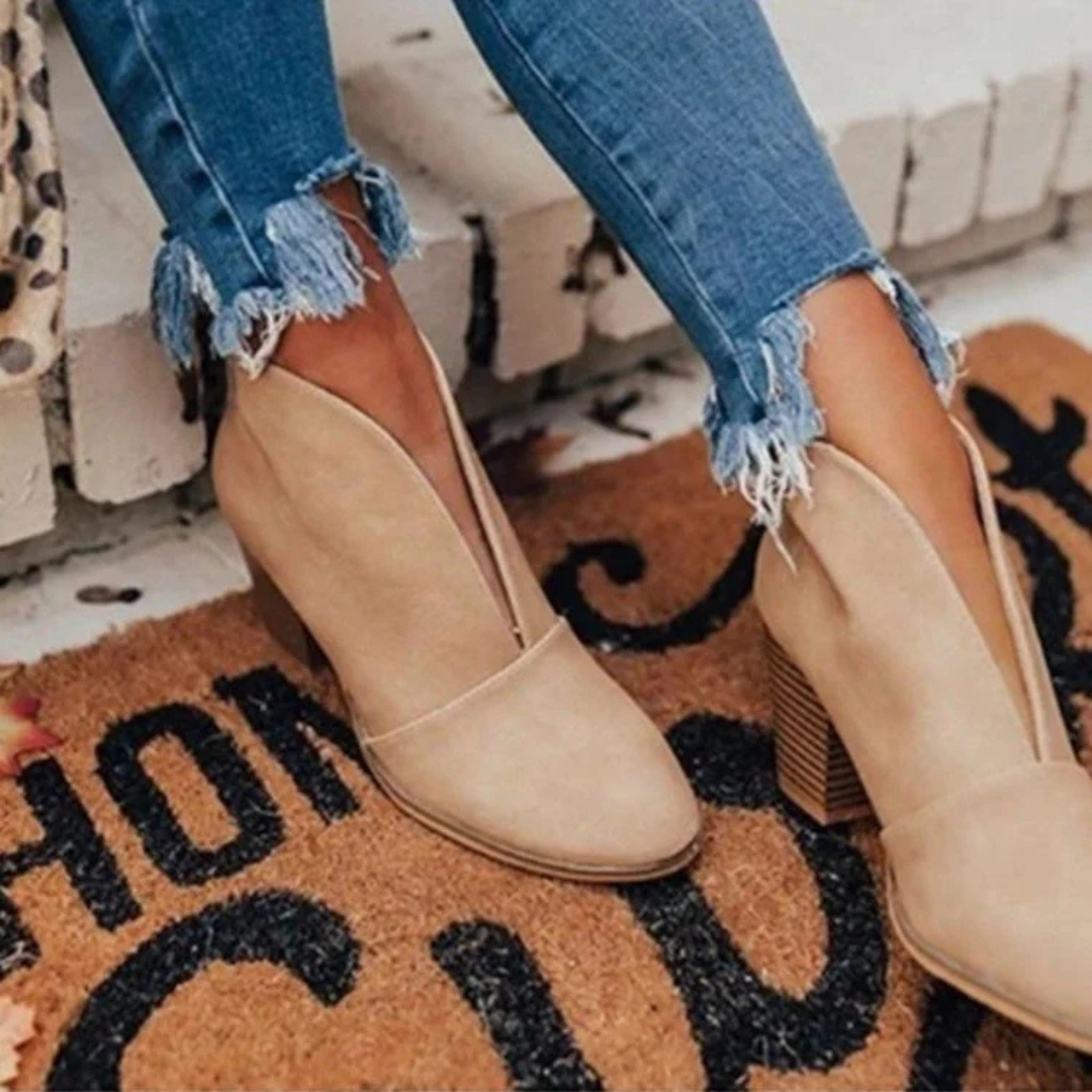 Women’s Stylish High-Heeled Boots | Comfortable Walking