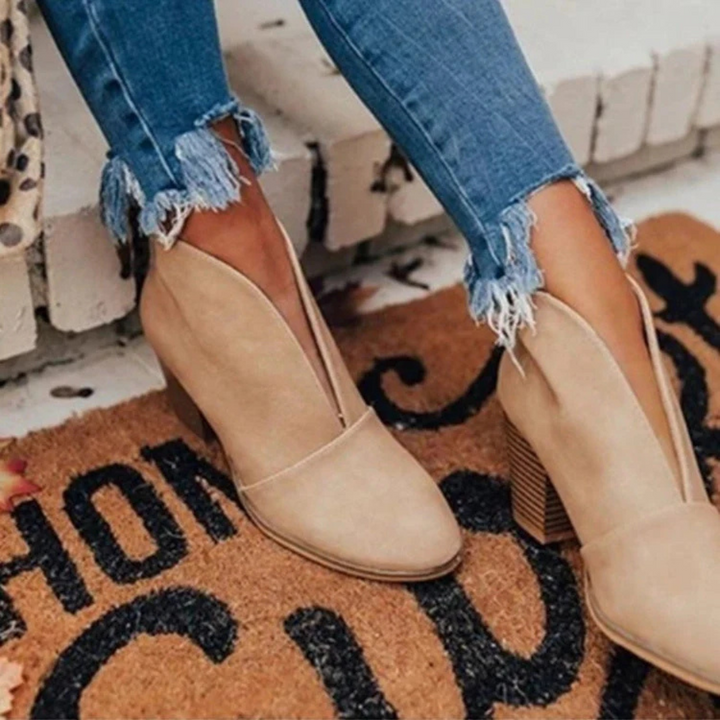 Women’s Stylish High-Heeled Boots | Comfortable Walking