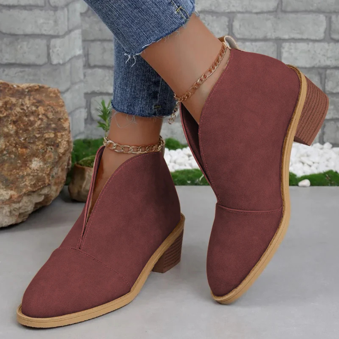 Women’s Stylish High-Heeled Boots | Comfortable Walking