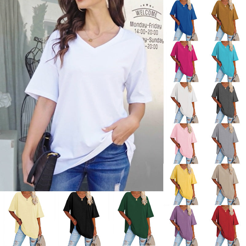 Ladies V-Neck T-Shirt Cairns Closet