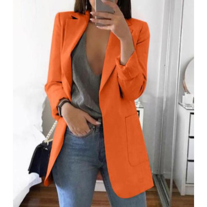 Blazer à manches longues et coupe ajustée pour femme | Professionnel