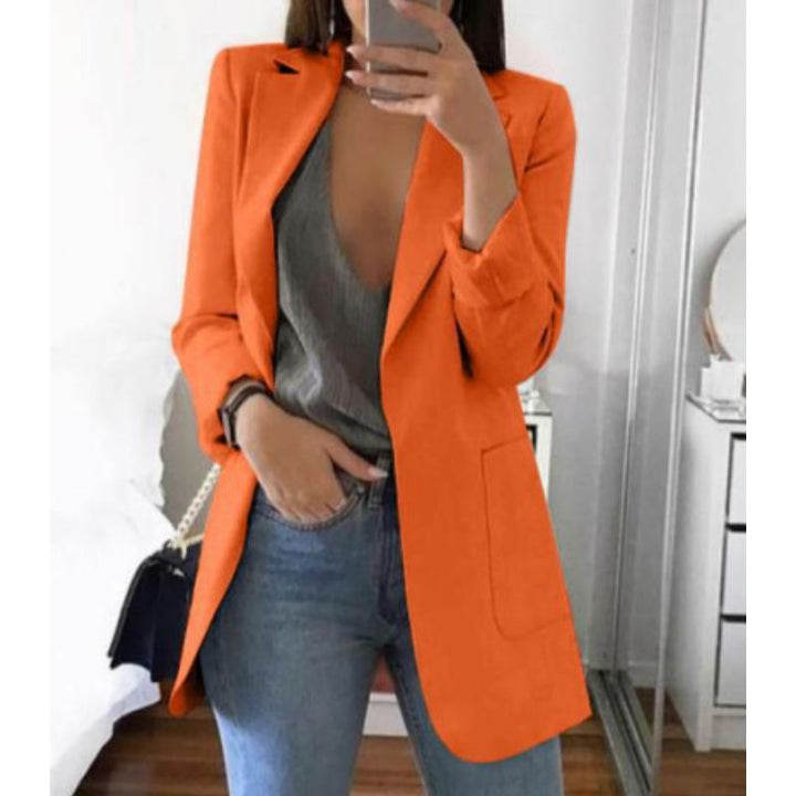Blazer à manches longues et coupe ajustée pour femme | Professionnel
