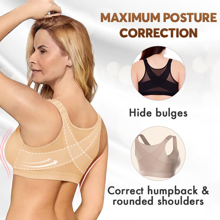 ComfyBra - Front-closure wireless-back-support posture bra (1+2 FREE)