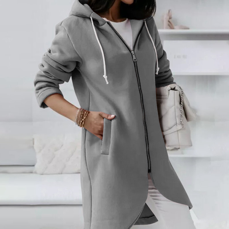 Women's Cozy Zippered Hoodie Jacket | Warm