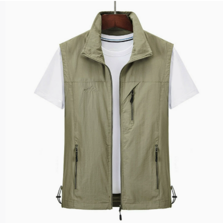 Men's Lightweight Outdoor Vest, Zippered