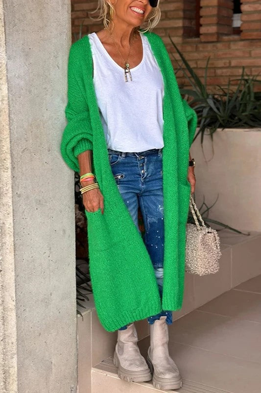 Lovely™ -  Long Knitted Cardigan