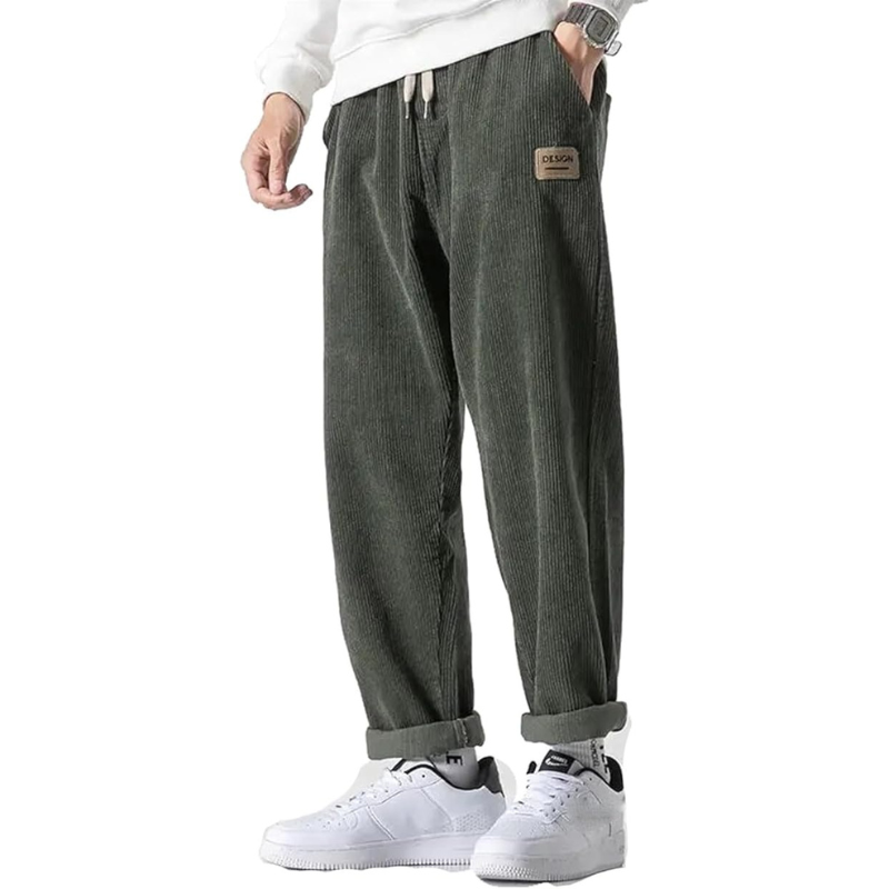Men's Casual Extra Large Cord Pants | Comfortable Fit