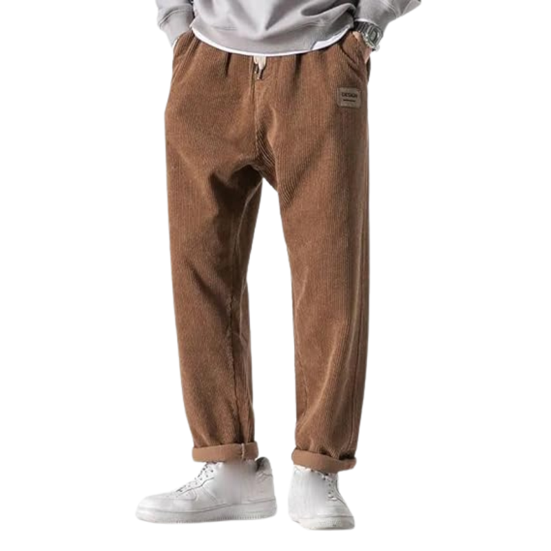Men's Casual Extra Large Cord Pants | Comfortable Fit