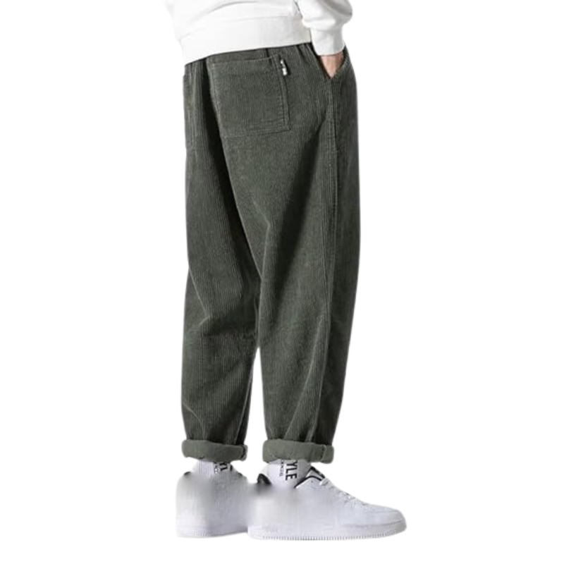 Men's Casual Extra Large Cord Pants | Comfortable Fit