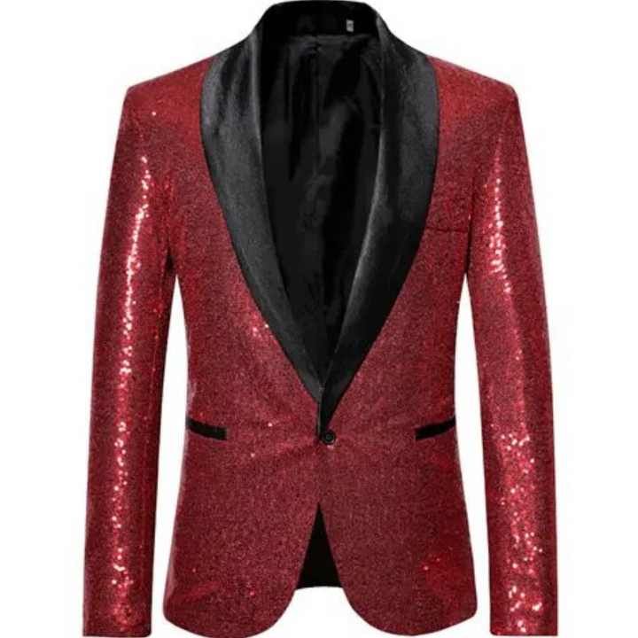 Manteau à paillettes formel pour homme, vêtement de soirée élégant