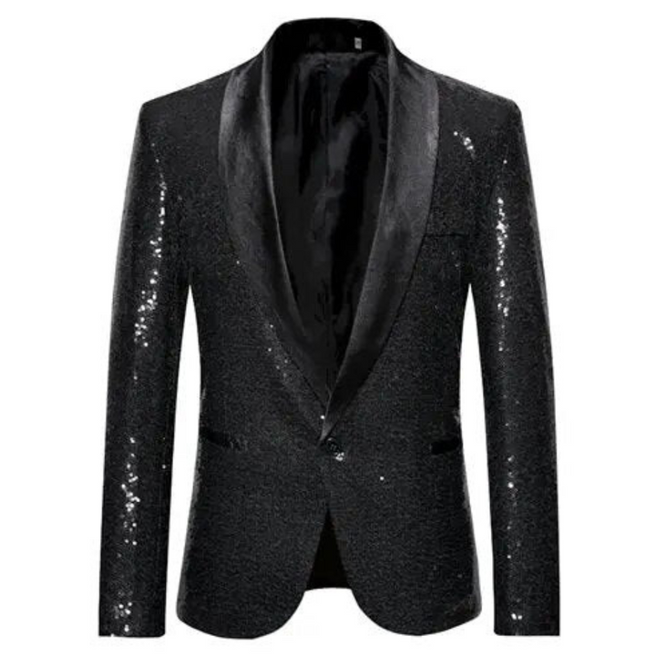 Manteau à paillettes formel pour homme, vêtement de soirée élégant