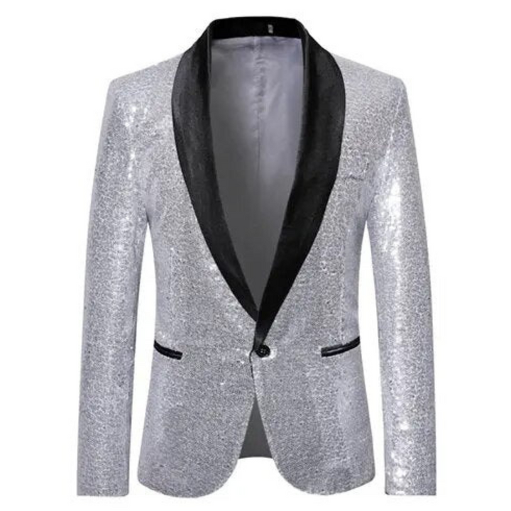 Manteau à paillettes formel pour homme, vêtement de soirée élégant