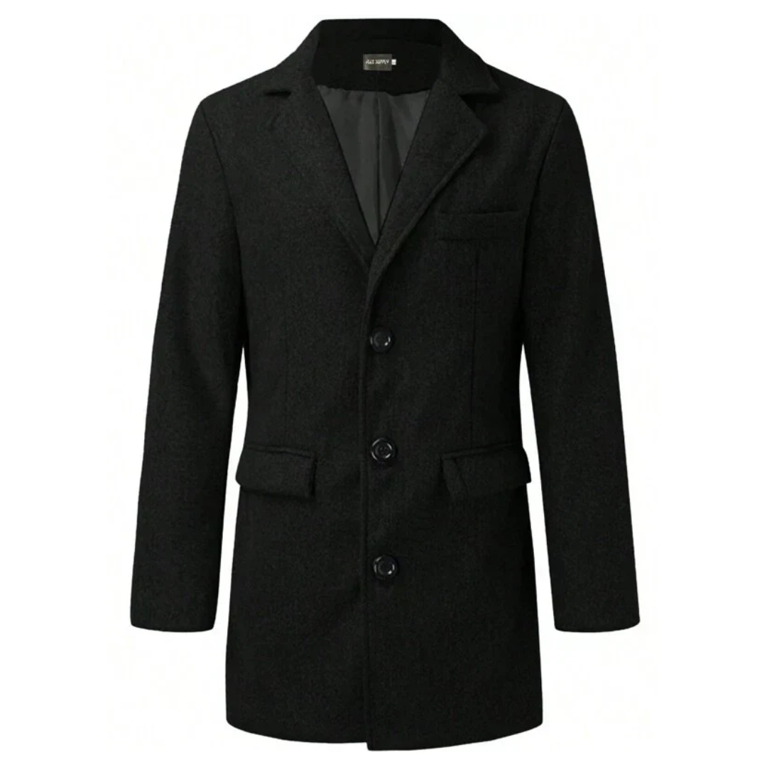 Manteau de Trench Classique pour Homme, Longueur Maxi, pour l'Hiver