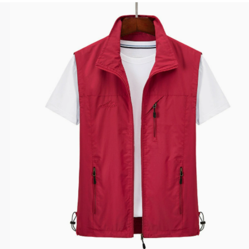 Men's Lightweight Outdoor Vest, Zippered