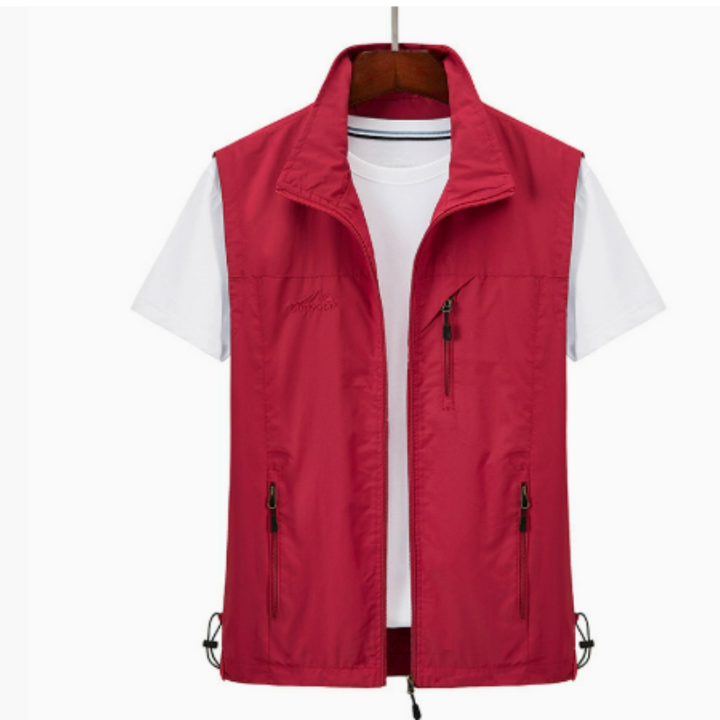 Men's Lightweight Outdoor Vest, Zippered