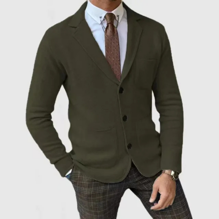 Men’s Knitted Slim Fit Blazer | Lightweight